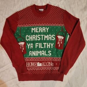Home Alone Merry Christmas Ya Filthy Animals Red Ugly Christmas Sweater Holidays